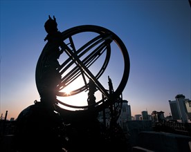 Ancien instrument astronomique à l'ancien Observatoire de Pékin, Chine