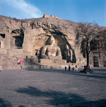 Statue de Bouddha des grottes de Yungang, Datong, province du Shanxi, Chine