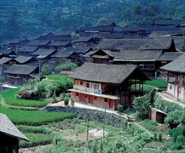 Village de l'ethnie miao, Chine