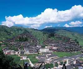 Village miao, province de Guizhou, Chine