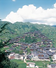 Village miao, province de Guizhou, Chine
