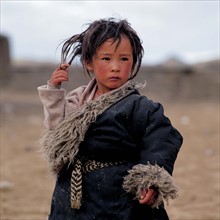 Petit garçon, Tibet, Chine