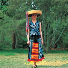 Jeune femme de l'ethnie Yao, Chine