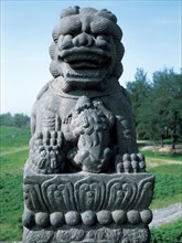 Stone lion, China