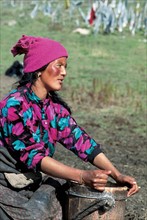 Portrait of woman, China