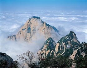 Pic nord du Mont Huashan, Chine