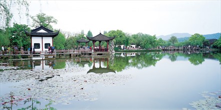 Le Lac de l'Ouest d'Hangzhou, province du Zhejiang, Chine
