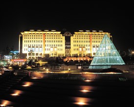 Nightscape of Xidan Civilization Square, China