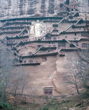 Les Grottes Maijishan, Chine