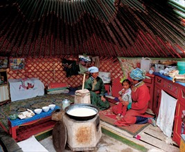 Habitation, Mongolie intérieure, Chine