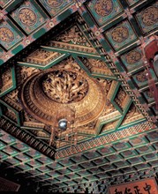 Decorated ceiling, China