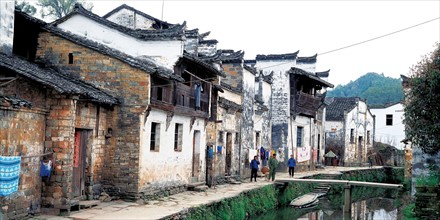 Village au bord de l'eau, Chine