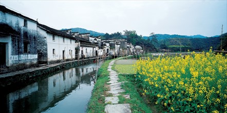 Habitations du village de Guanlu, Chine