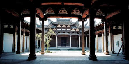 Cour intérieure, Tangyue, Chine