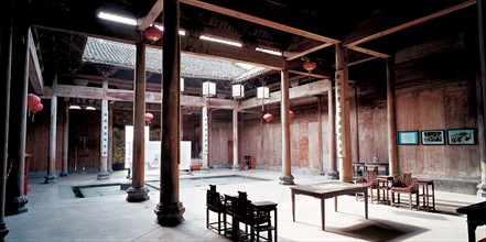 Cour intérieure, Tangyue, Chine