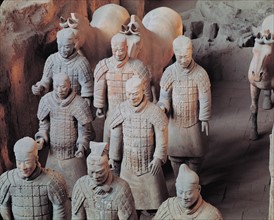 Terra-cotta Soldier and Horse Figures, China