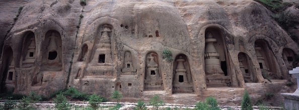 Les grottes Matisi près de Zhangye, Gansu