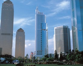 The skyscraper of World Trade Centre, Guangzhou, China