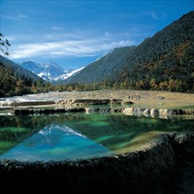 Huanglong Natural Preserve in Sichuan, China