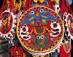 The embroidery pouch handcraft by Chinese people,one of the folk arts.