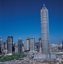 Jinmao Building in Shanghai, China