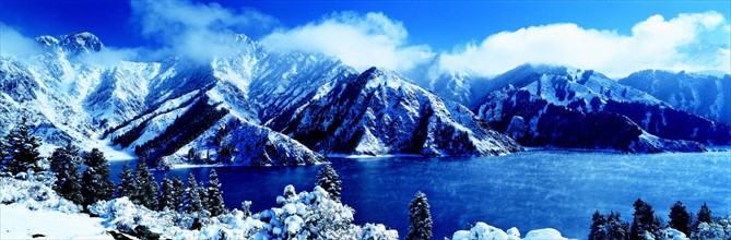 The Tianchi Lake on Mount Tianshan,Sinkiang Province,China