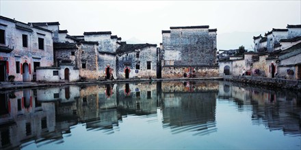 The residence beside the Moon Pool of Hongcun Village,Yixian County,Anhui Province,China