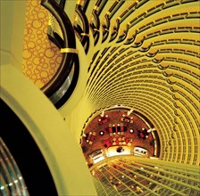 The interior scene of Jinmao Tower,Shanghai,China