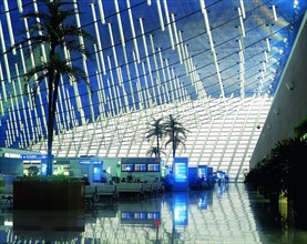 The ticket hall of the Pudong International Airport,Shanghai,China