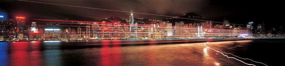 Nightscape of Victoria Harbour, Hong Kong