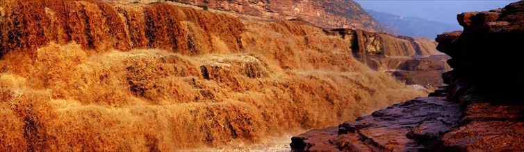 Hukou waterfall of Yellow River,China