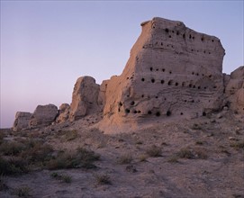 Ruin of Camel city in Gaotai,Gansu,China
