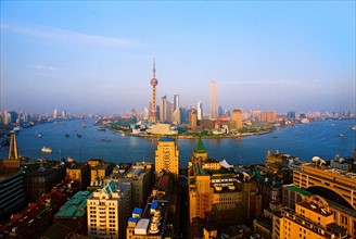 Panoramic view of Shanghai,China