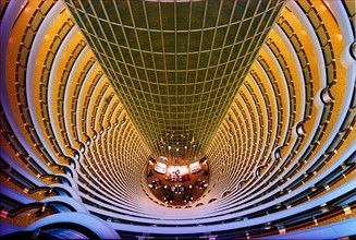Interior of Jinmao building,Shanghai,China