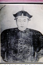 The portrait of Shunzhi Emperor from the East Qing Tombs