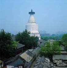 The white pagoda of De Witte Dagoba Tempel,Beijing,China