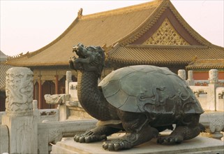 The bronze tortoise statue,Forbidden City,China