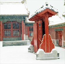 Forbidden City in snow,Beijing,China