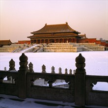 Forbidden City in snow,Beijing,China