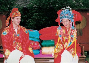 The Chinese traditional wedding of Shanghai bride and German bridegroom