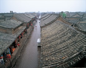Rue dans la ville chinoise de Pingyao