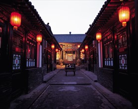 Maison traditionnelle de la ville de Pingyao, Chine