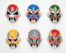 Masques de l'opéra de Pékin