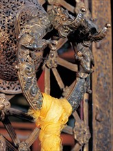 A coppery ornament of dragon, Tibet, China