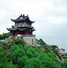 The Chaoyin Pavilion,Mount Putuo,Zhoushan,China