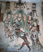 The Cave 25 of Yulin Grottoes from Tang Dynasty,Shaanxi Province,China