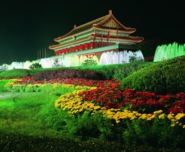The nightscape of Tian'anmen,Beijing,China