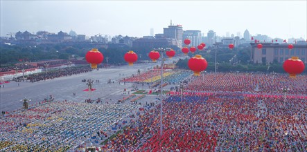 Celebration for National Day on the Tian'anmen Square,Beijing,China