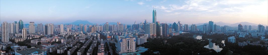 Panoramic view of Shenzhen,China