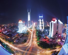 The nightscape of Shenzhen,China